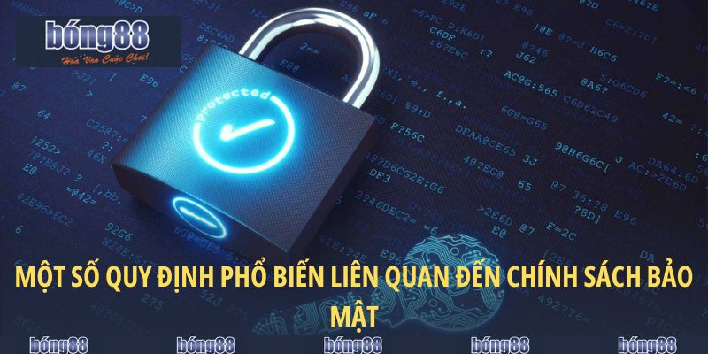 Một số quy định phổ biến liên quan đến chính sách bảo mật