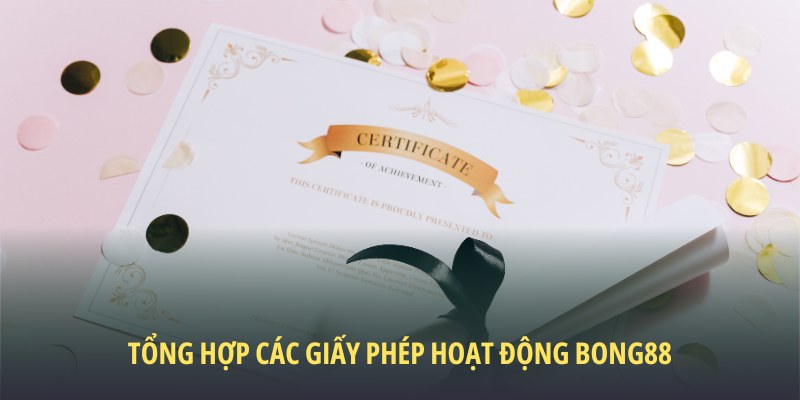 Tổng hợp các giấy phép hoạt động Bong88 